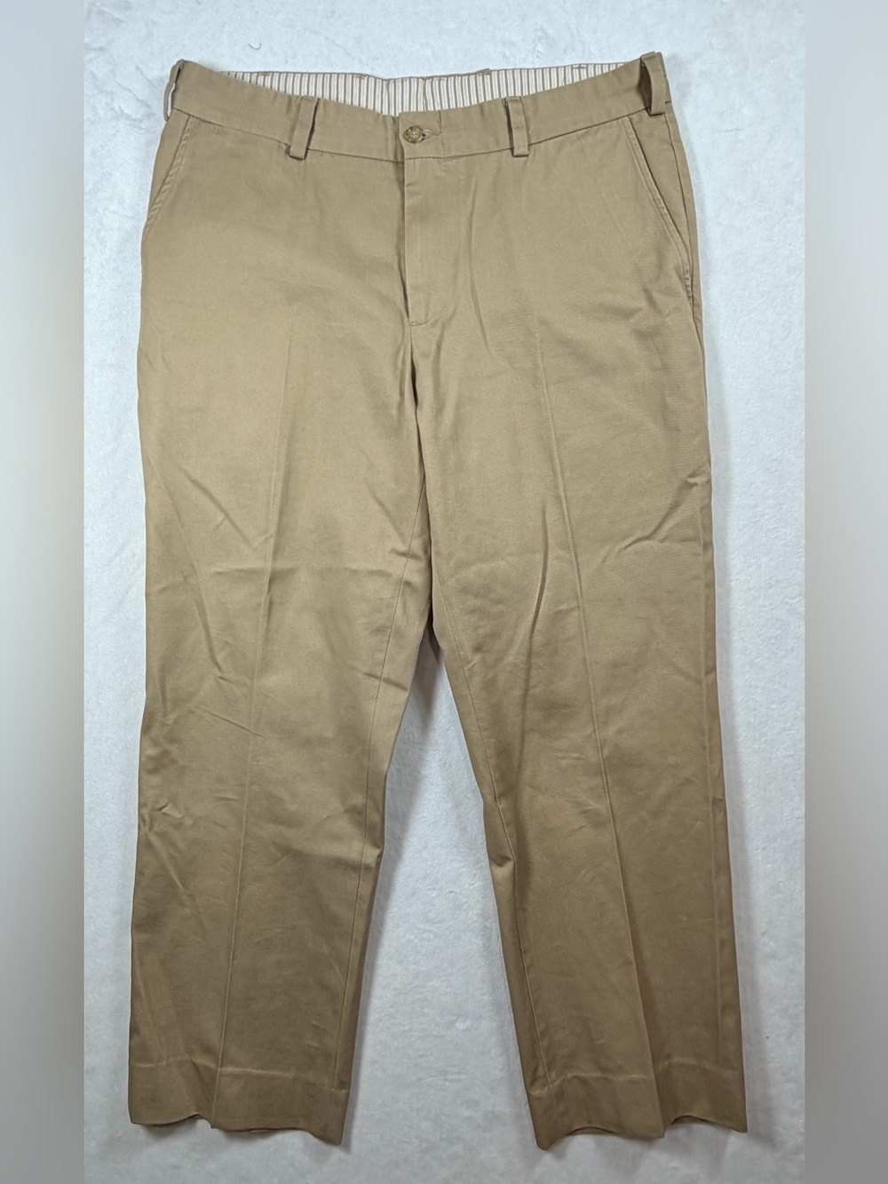 Bills Khakis 36W 28L Trim Fit Casual Chino Pants in Khaki - Made in USA